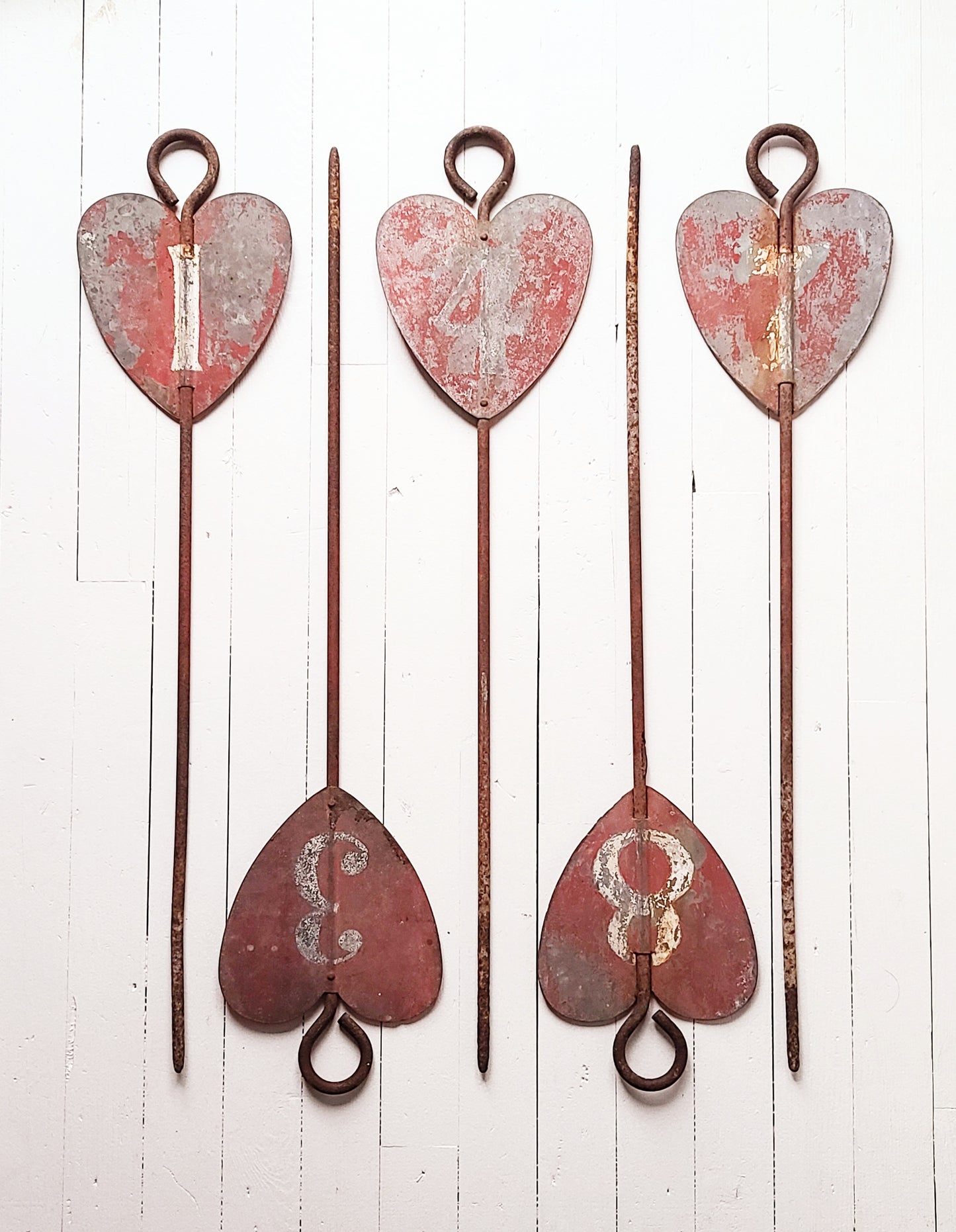 5 Iron Heart Shaped Golf Course Hole Markers