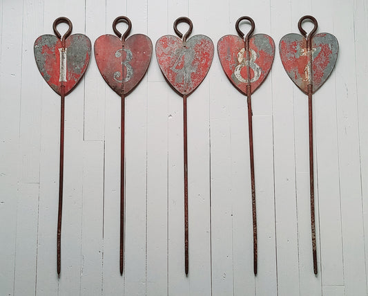 5 Iron Heart Shaped Golf Course Hole Markers