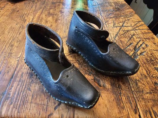 Pair Of Childs Lancashire Shoes