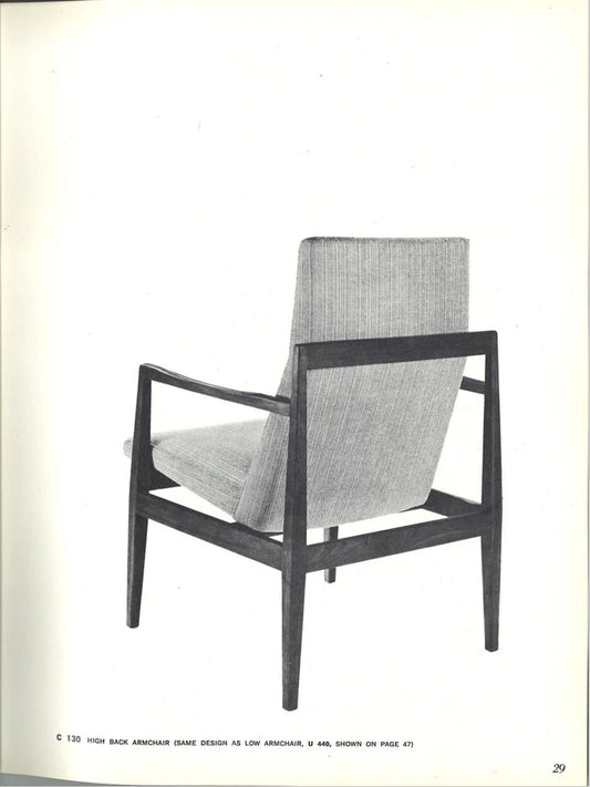 Jens Risom Floating Walnut Arm Chairs - Set Of 4