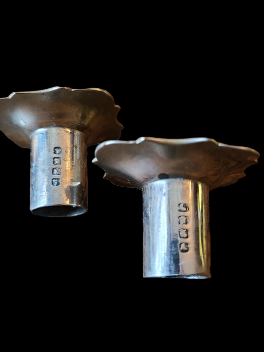 Queen Anne Paktong Candlesticks