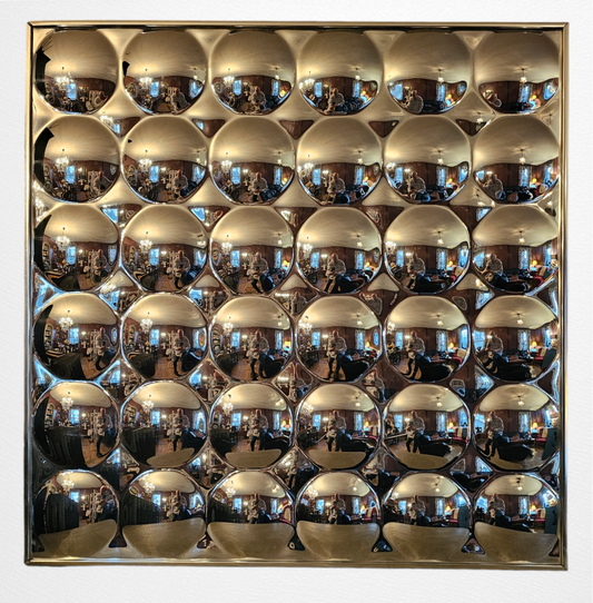 Large 1970s Bubble Mirror by Turner Wall Art