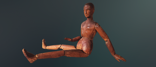 19th Century Carved Wooden Articulated Artists Mannequin