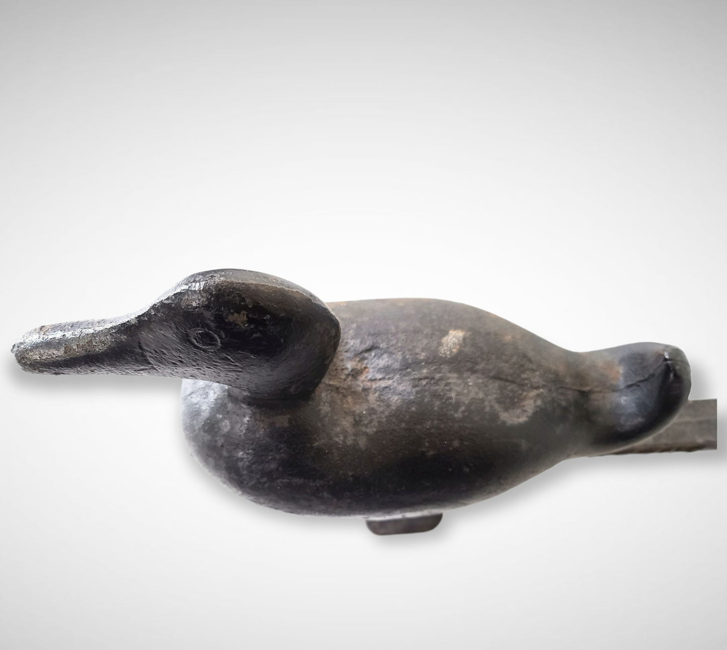 Cast Iron Duck Andirons
