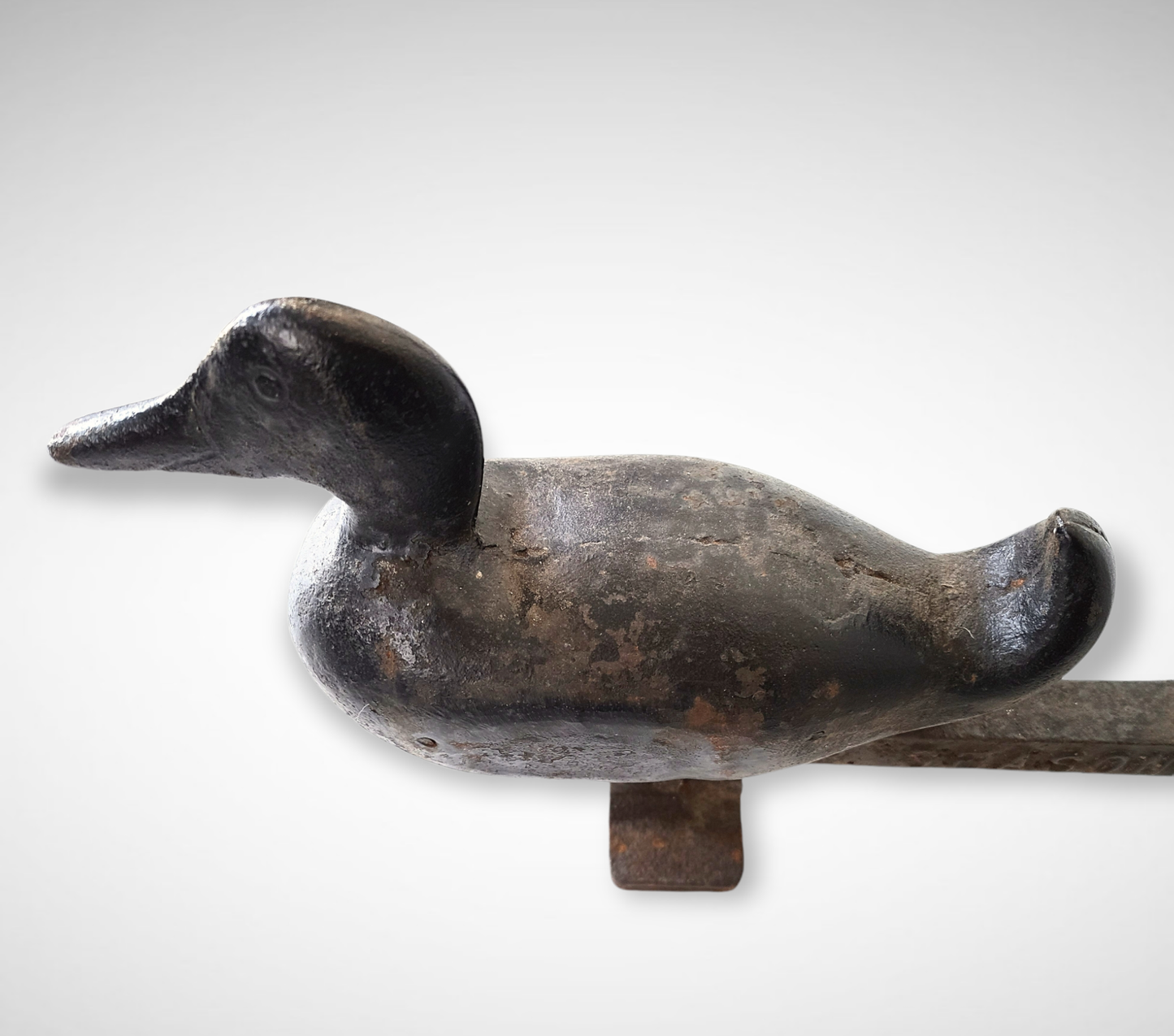 Cast Iron Duck Andirons