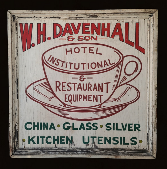 Large Restaurant Supply Sign