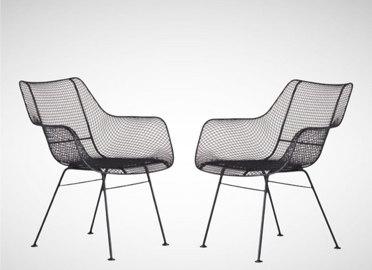 Woodard Sculptura Arms Chairs - A Pair