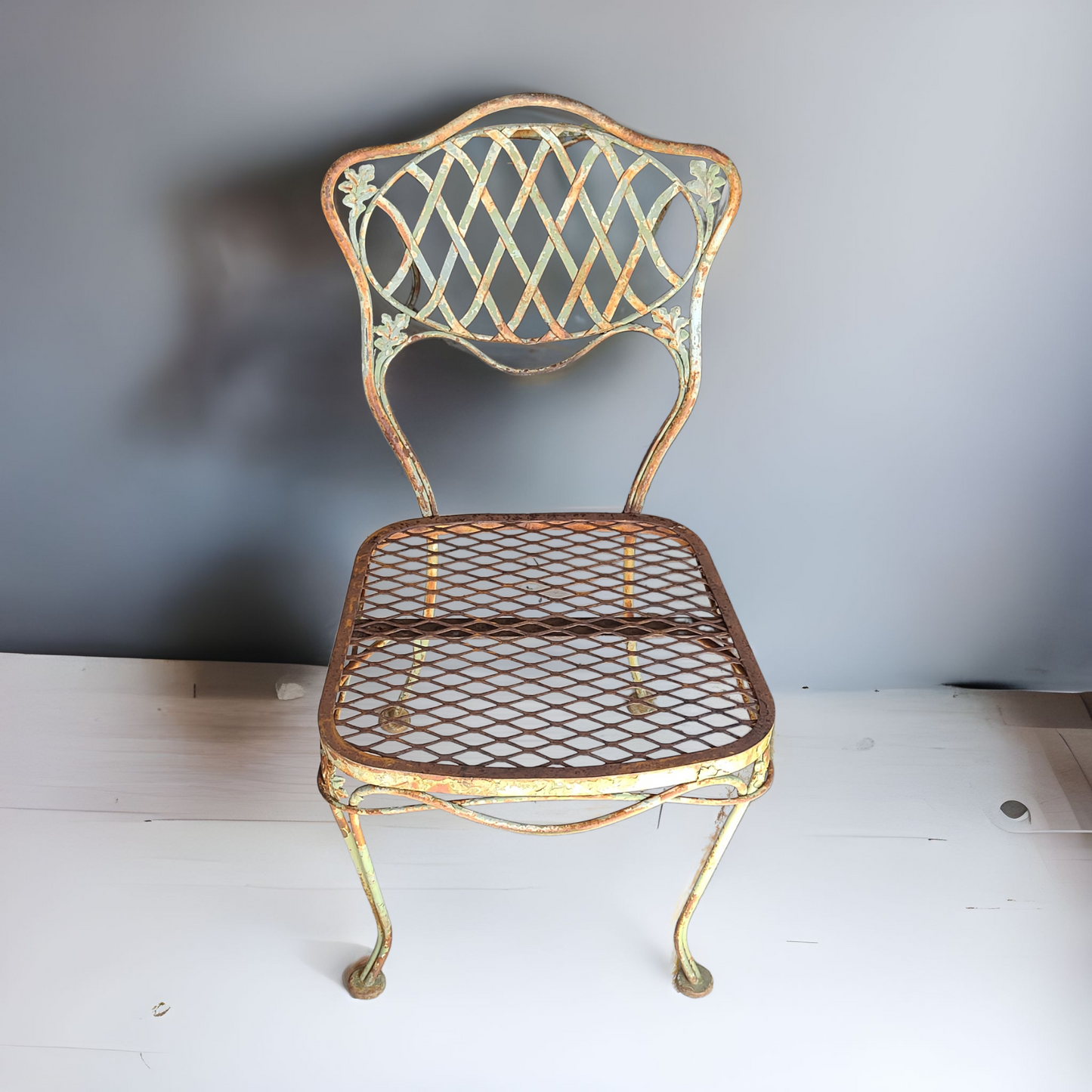 Woodard Florentine Wrought Iron Patio Chairs - Set of 4