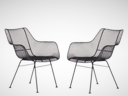 Russel Woodard Sculptura Arm Chairs - A Pair