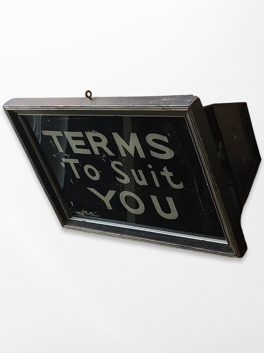 Lighted Trade Stimulator Sign "Terms To Suit You"