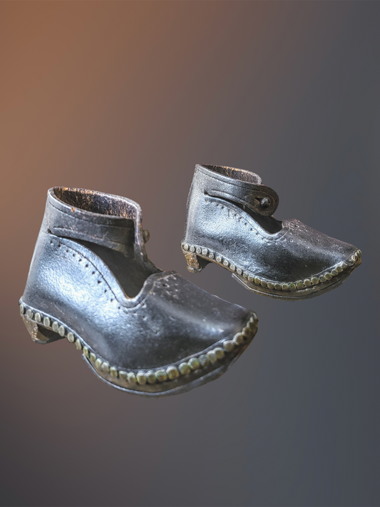 Pair Of Childs Lancashire Shoes