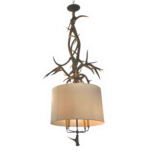 Antique Antler Chandelier Light Fixture