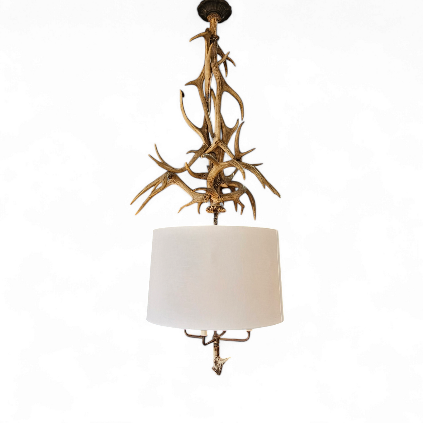 Antique Antler Chandelier Light Fixture