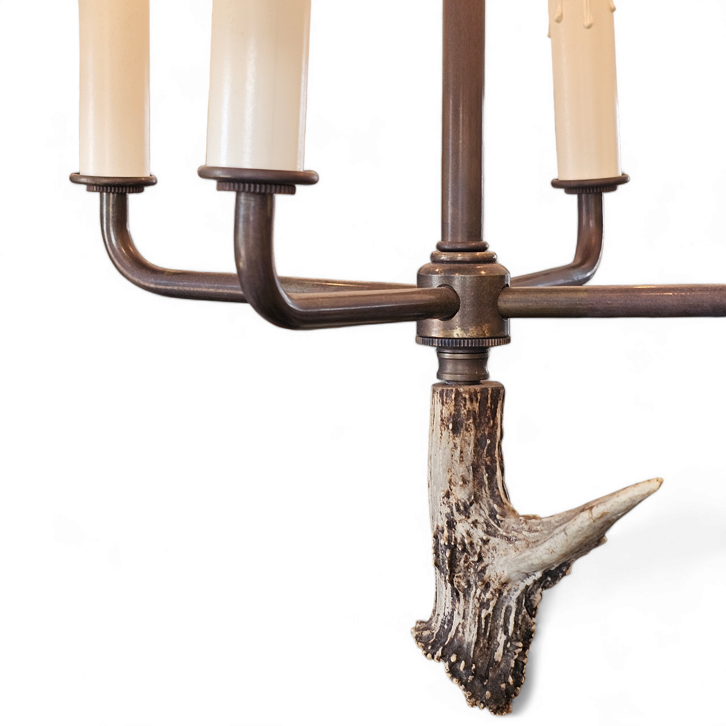 Antique Antler Chandelier Light Fixture