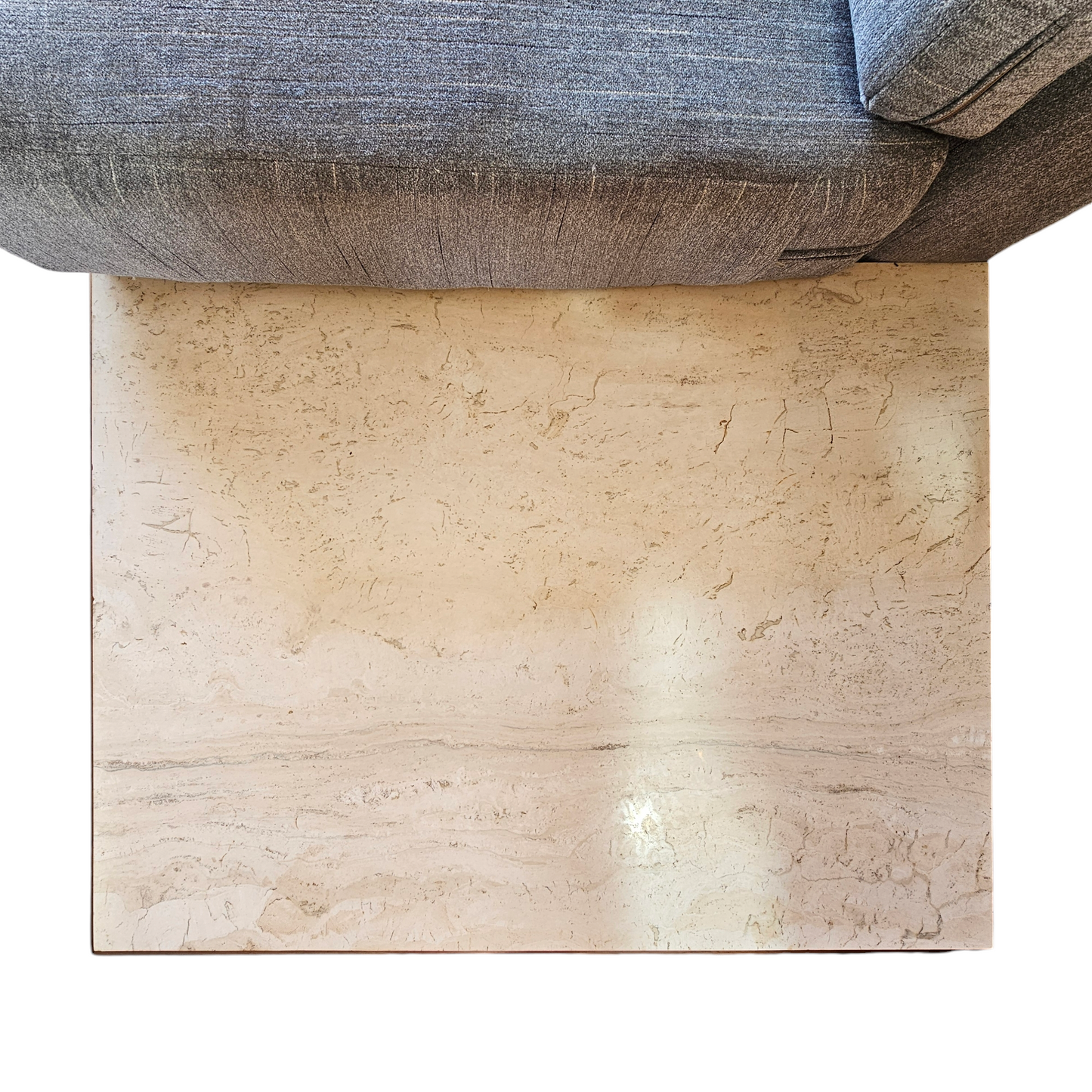 Adrian Pearsall Sofa With Travertine Side Tables for Craft Associates