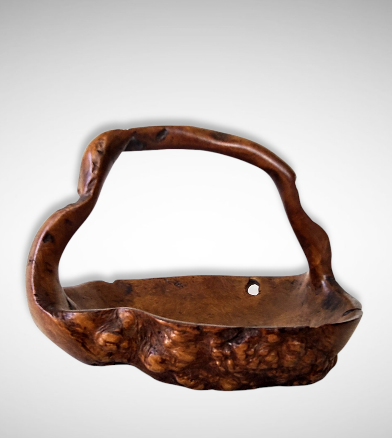 Japanese Meiji Period Burl Tray