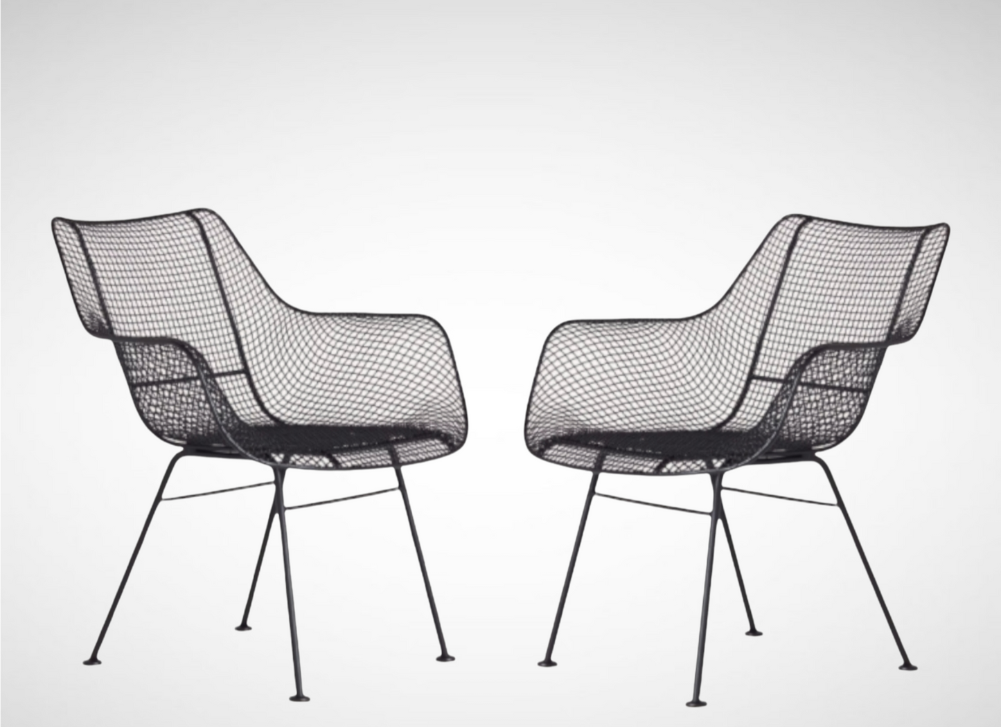 Woodard Sculptura Arms Chairs - A Pair