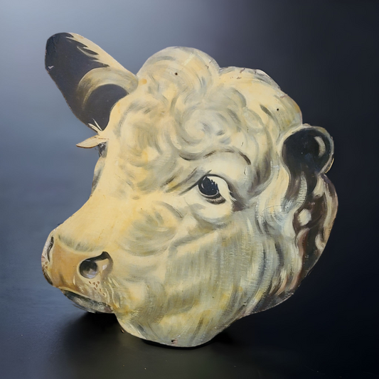 Large Hand Painted Butcher Shop Sign