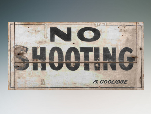 No Shooting Sign